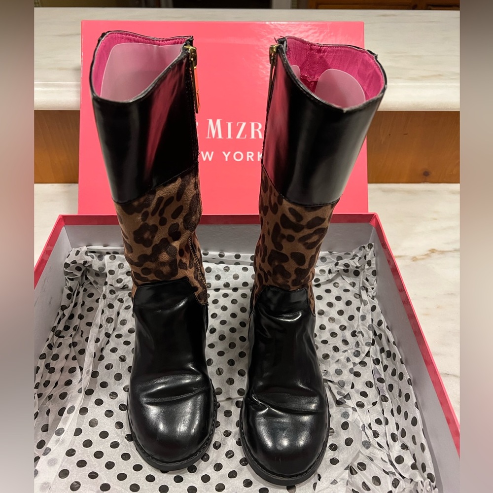 Isaac Mizrahi Little Girls tall leather boots